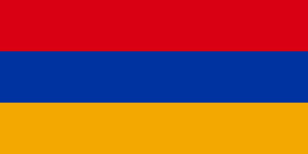 Printable Vector Map of Armenia - Flag