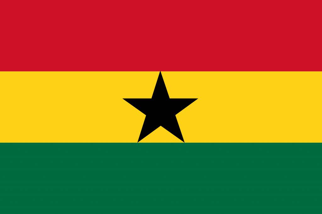 Ghana flag clipart - Country flags