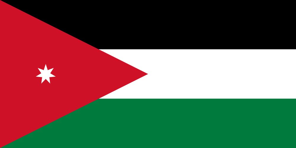 Flag of Jordan image and meaning 