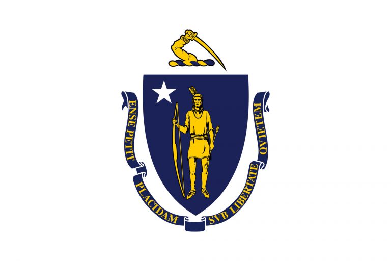 Flag Of Massachusetts Image And Meaning Massachusetts Flag Country Flags