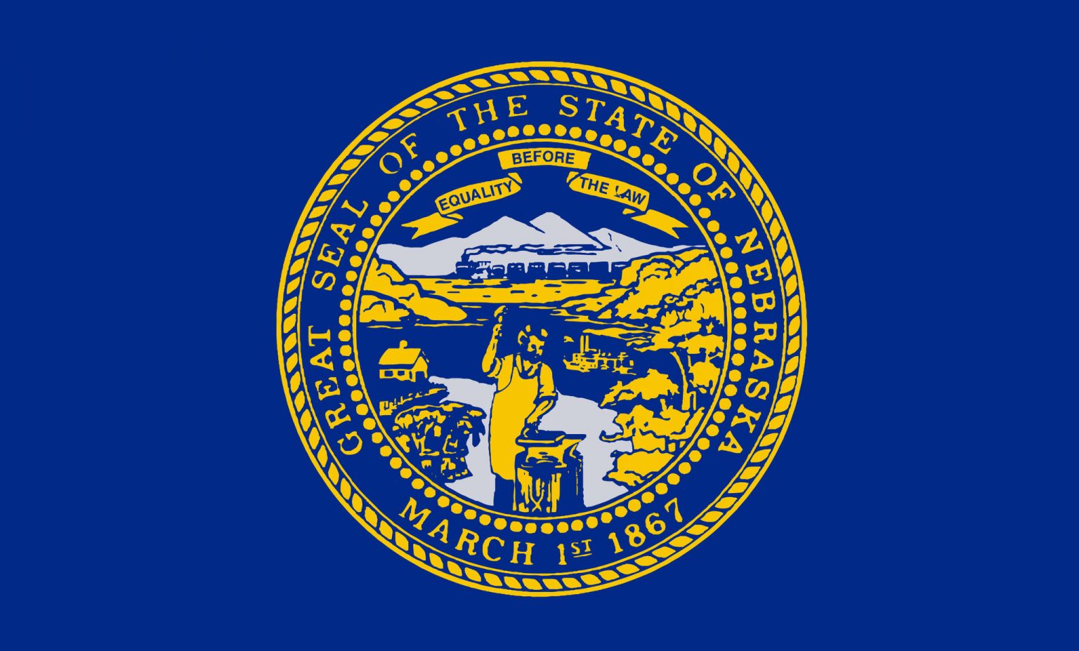 Flag Of Nebraska Image And Meaning Nebraska Flag Country Flags