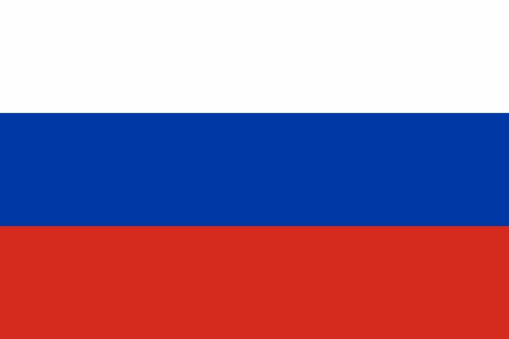 Flagge von Russland anmalen - Country flags